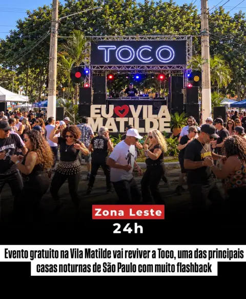A Praça da Toco, na Vila Matilde, Zona Leste de São Paulo, receberá no próximo domingo (27) uma festa gratuita…