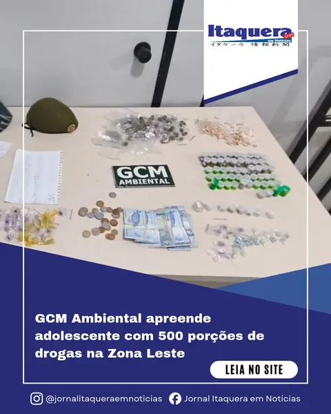Apreensão de drogas na Zona Leste