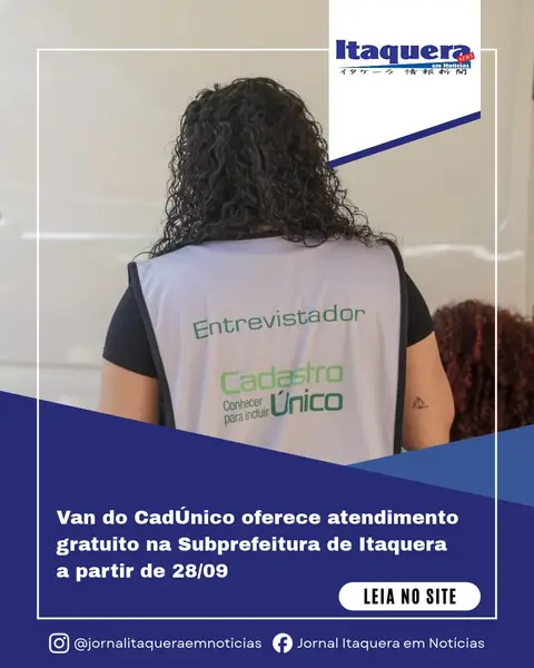 Atendimento da Van do CadÚnico em Itaquera