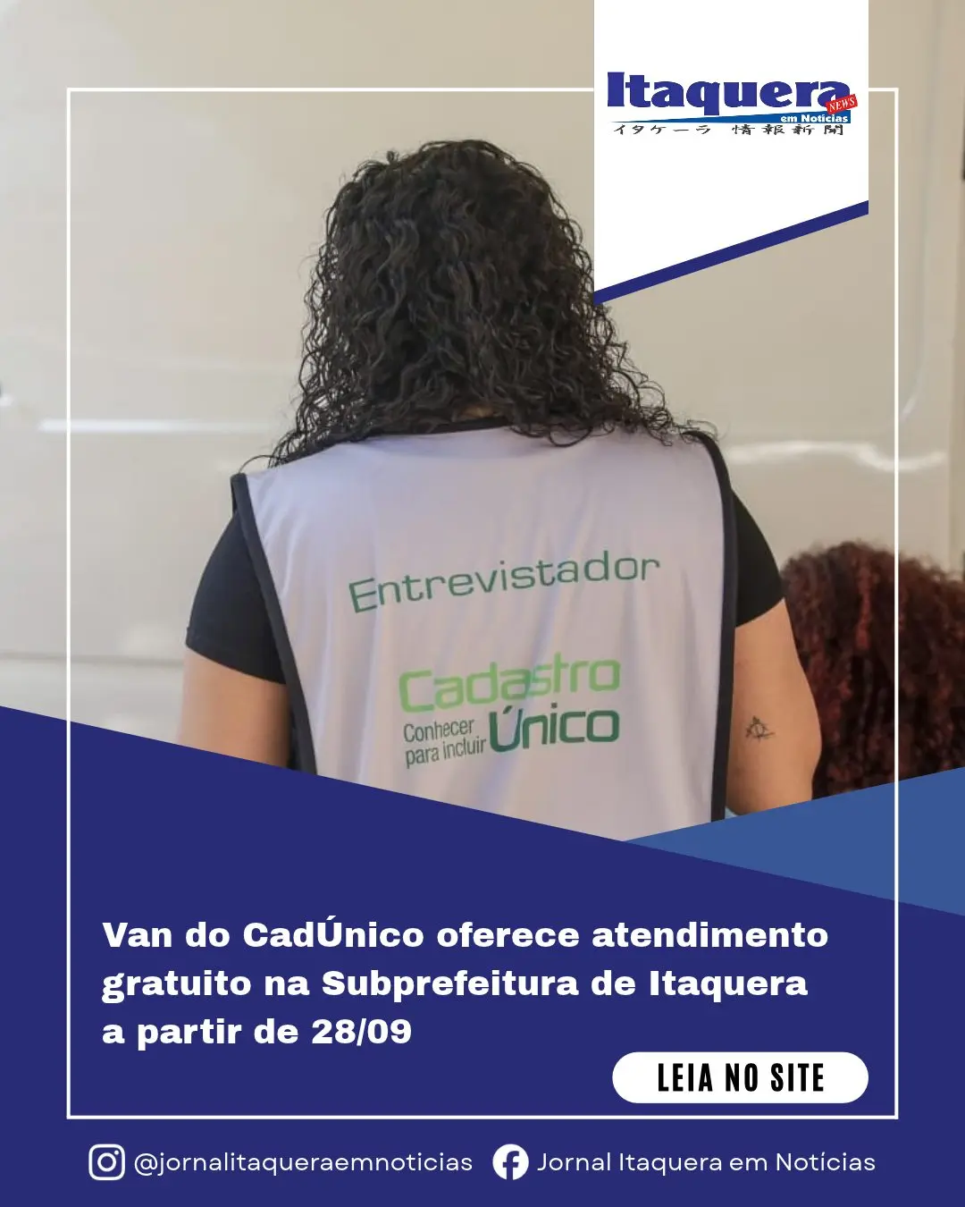 Atendimento da Van do CadÚnico em Itaquera