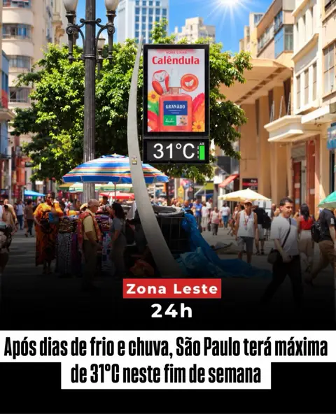 Depois de vários dias de temperaturas mais baixas, chuva e céu carregado, o cenário muda em São Paulo neste…