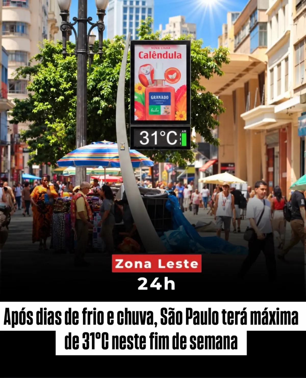 Depois de vários dias de temperaturas mais baixas, chuva e céu carregado, o cenário muda em São Paulo neste…