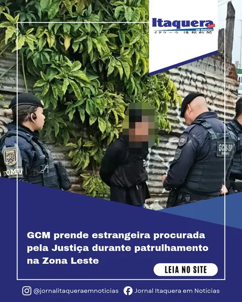 GCM captura procurada pela Justiça na Zona Leste