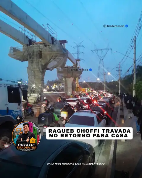 Hoje a volta para casa foi complicada para quem utiliza de Av Ragueb Choffi