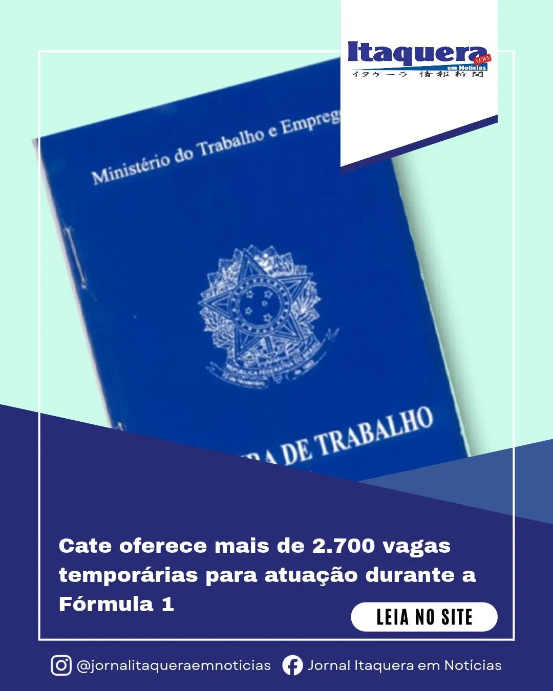 Mais de 2.700 vagas para a Fórmula 1