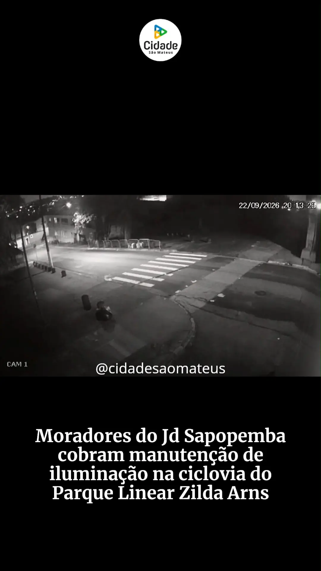 Moradores e ciclistas que frequentam a ciclovia localizada no Parque Linear Zilda Arns, nas proximidades da…