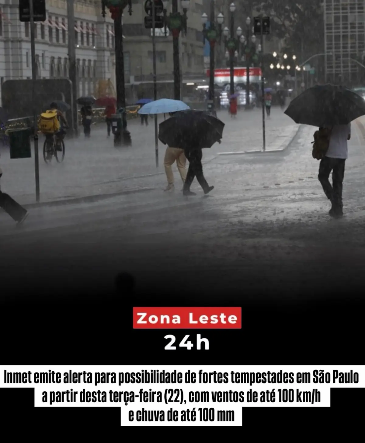 O Instituto Nacional de Meteorologia (Inmet) emitiu um alerta para a possibilidade de fortes tempestades em…