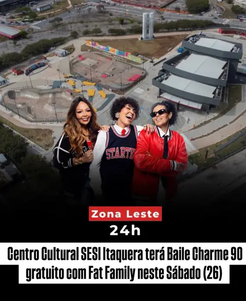 O recém-inaugurado Centro Cultural SESI Itaquera, na Zona Leste de São Paulo, recebe neste sábado (26) o Baile…