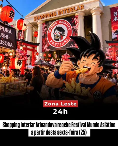 O Shopping Interlar Aricanduva, na Zona Leste de São Paulo, recebe a partir desta sexta-feira (25) o Festival…