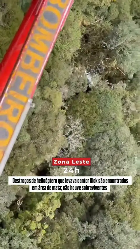 Os destroços do helicóptero que transportava o cantor Rick, da dupla Rick & Renner, foram encontrados nesta…