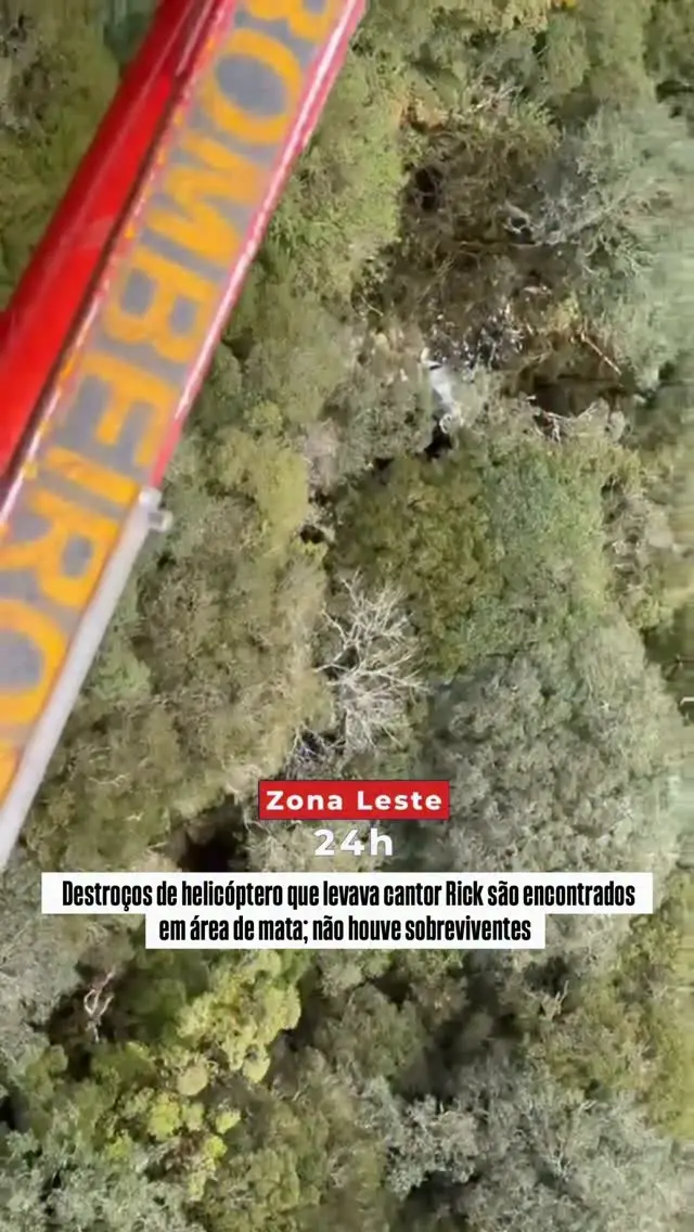 Os destroços do helicóptero que transportava o cantor Rick, da dupla Rick & Renner, foram encontrados nesta…