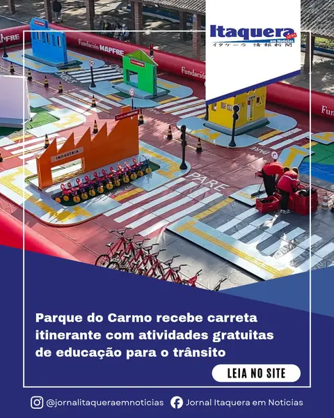 Parque do Carmo terá mini cidade de trânsito para crianças