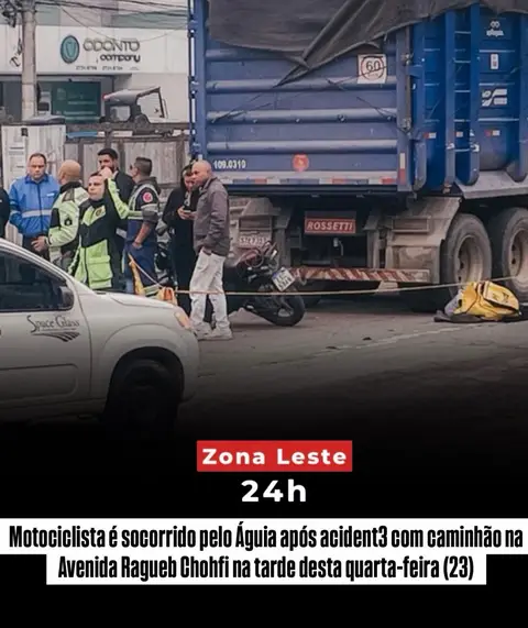Um motociclista ficou ferido após um acident3 na tarde desta quarta-feira (23), na Avenida Ragueb Chohfi, na…